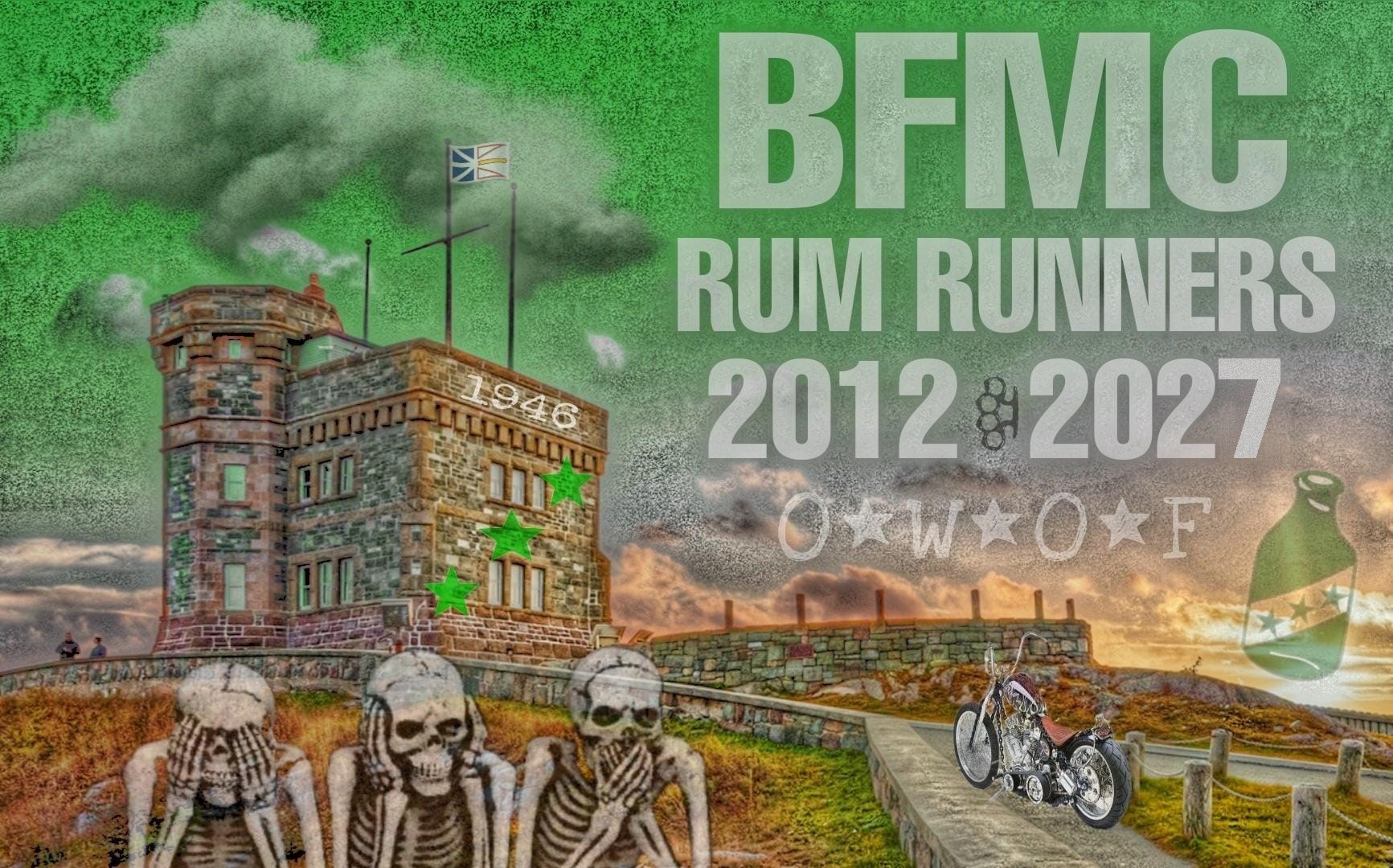 BFMC Rum Runners 2012-2027 anniversary poster